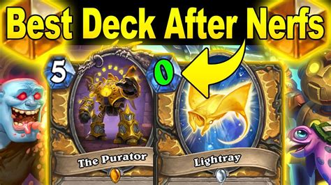 Winrate Best Deck After Nerfs Pure Paladin Is Crushing At