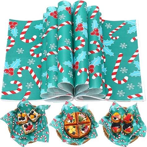 Yahenda 150 Pieces Wax Paper Christmas Decorative