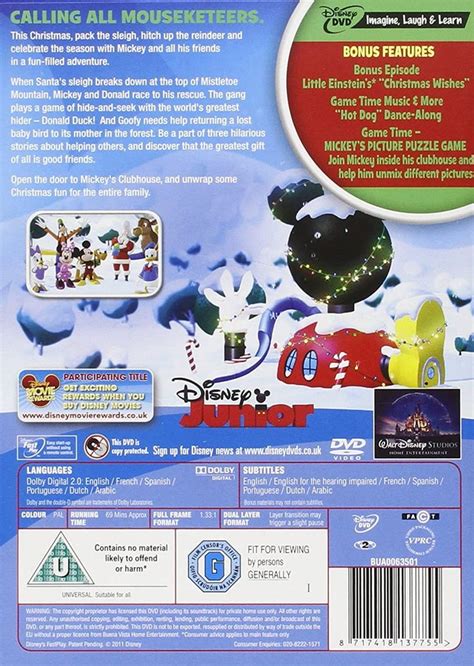 Mickey Mouse Clubhouse Mickey Saves Santa And Other Mouseketales Dvd