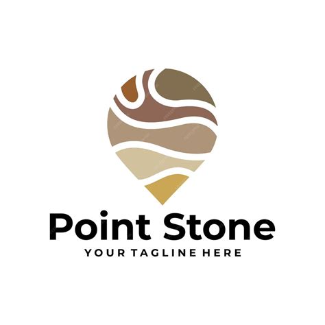 Premium Vector Stone Point Logo Vector Design Template