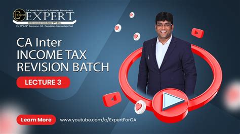 LECTURE 3 OF CA Inter Income Tax Revision Nov 22 Exam YouTube