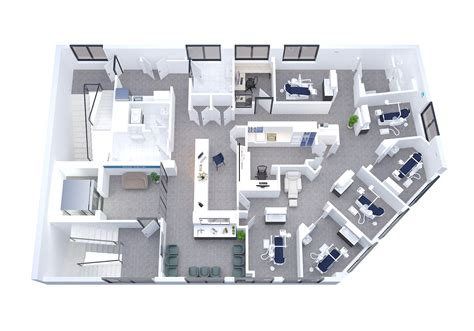 Dental Clinic 3d Floor Plans By The 2d3d Floor Plan Company Architizer