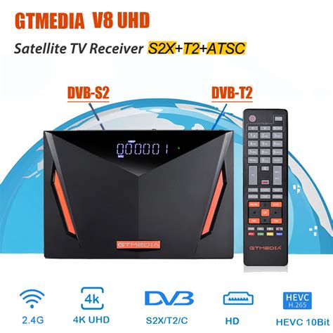 Gtmedia V8 UHD 4k Satellite Receiver DVB S2 Builting Wifi Support H 265