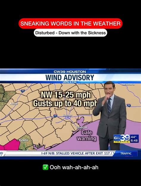 Viral Weatherman Sneaks Random Lyrics From Songs Into Forecasts - The ...