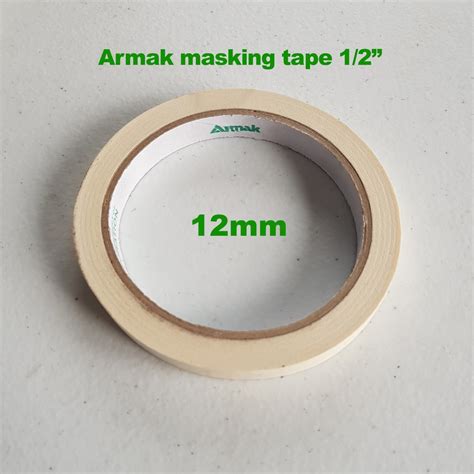 Armak Masking Tape 12mm 18mm 24mm 1 Roll 1 2 3 4 1 Shopee Philippines