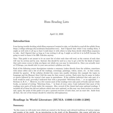 Hum_Reading_Lists.pdf | DocDroid