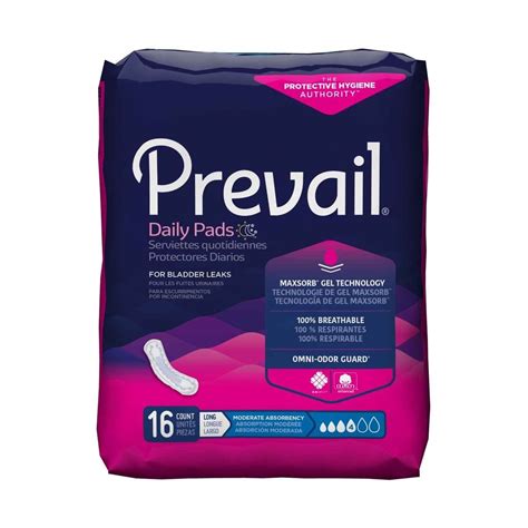 Buy Prevail Womens Bladder Control Pad Moderate