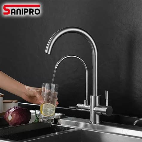 Sanipro Sus Purified Water Filter Tap Three Ways Sink Taps Mixer