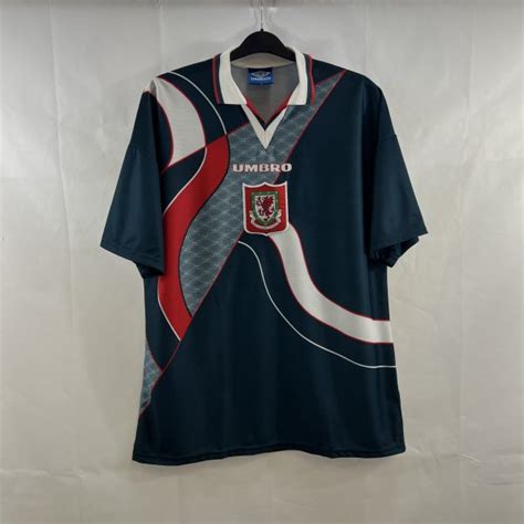 Wales Away Football Shirt Adults Xl Umbro F Historic