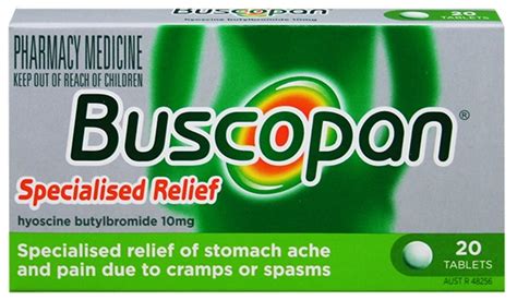 Buscopan Tablet 10mg Pack Of 20 Lfa First Response