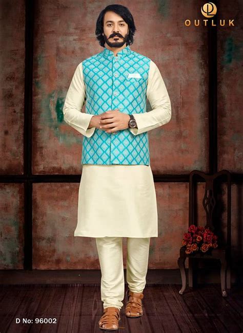 Outluk Vol Ethnic Wear Wholesale Kurta Pajama With Jacket Collection