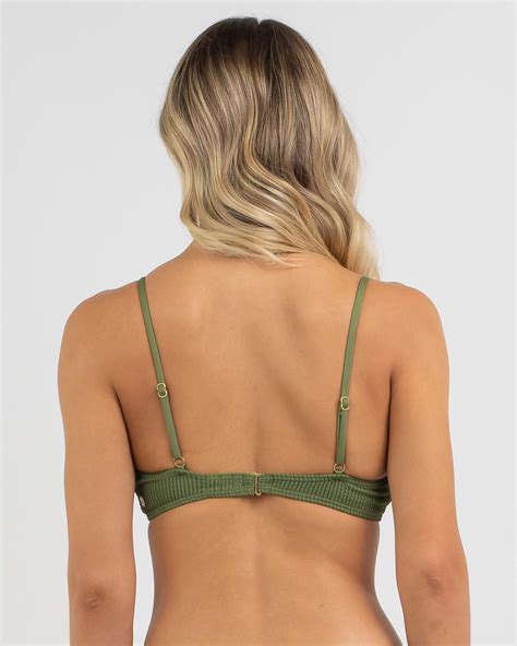 Shop Billabong Summer High Bralette Bikini Top In Fern Fast Shipping Easy Returns City