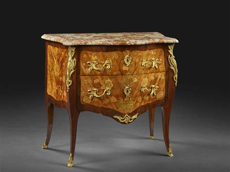 Lot Commode D Poque Louis Xv Estampille De Jean Mathieu Chevallier