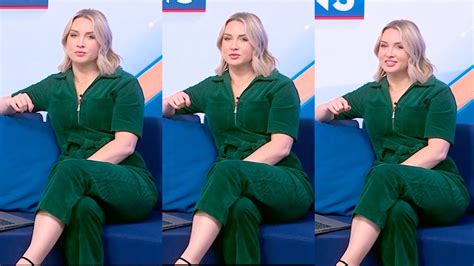 Eleanor Roper Looking Sexy In Green Jumpsuitheels Sky Sports News 27