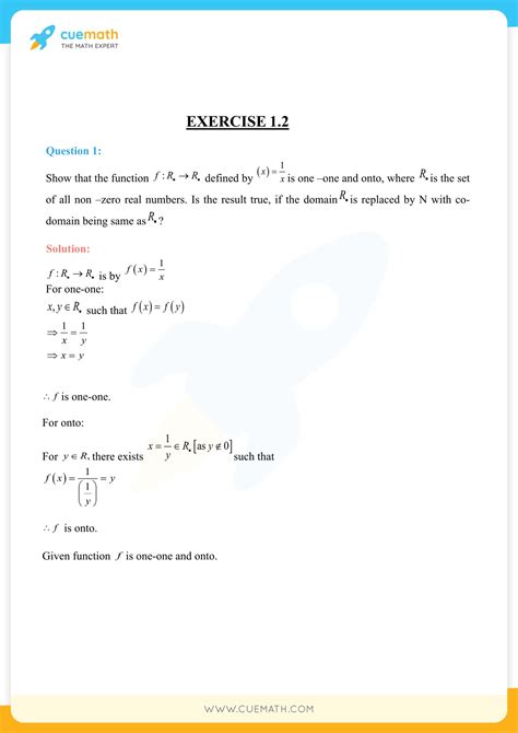 Ncert Solutions For Class 12 Maths Chapter 1 Relations And Functions Download Pdf