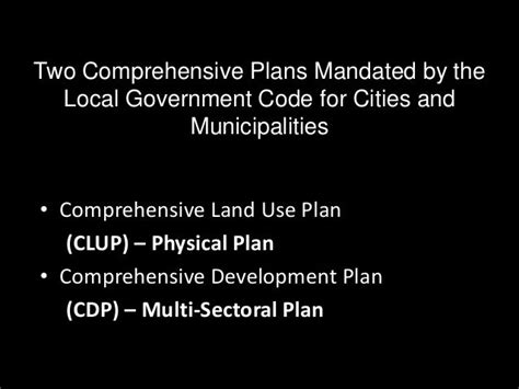 Comprehensive Land Use Planning