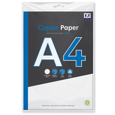 copier  printer paper  sheets gsm bright white paper
