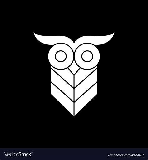 modern owl logo design icon royalty  vector image