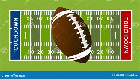 Football Touchdown Field Royalty Free Stock Photos - Image: 36538568