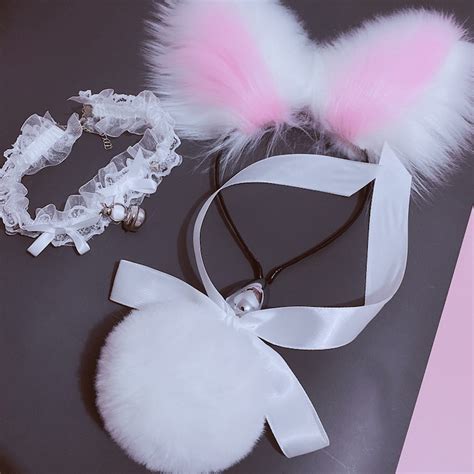 Bunny Ears And Tailbunny Ears Headbandtail Butt Plug And Earsddlg