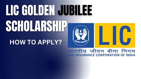 LIC Golden Jubilee Scholarship Scheme 2023 24 How To Apply YouTube