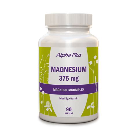 Köp Magnesium 375 mg 90 kapslar Hälsokraft