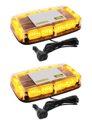 Amazon Opl Pcs Amber Rooftop Mini Strobe Light Bar Led Rooftop