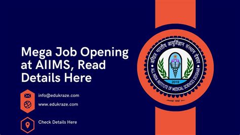 Aiims Mega Recruitment Out For Vacancies Check Notification Here