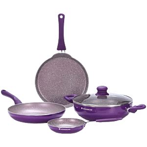 Buy Wonderchef Tivoli Induction Bottom Non Stick Coated Cookware Set