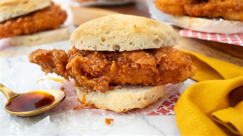 Copycat Hardee's Nashville Hot Chicken Biscuit Recipe