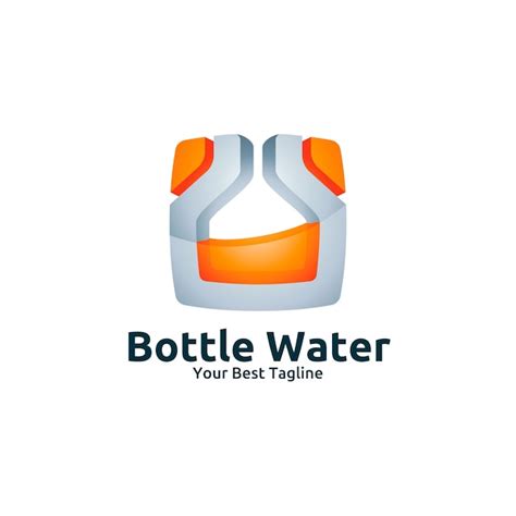 premium vector bottle water logo template