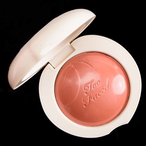 Too Faced Pinch My Peach Peach My Cheeks Melting Powder Blush Review Photos Swatches