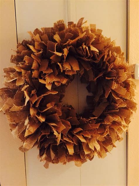 Naked Burlap Rag Wreath