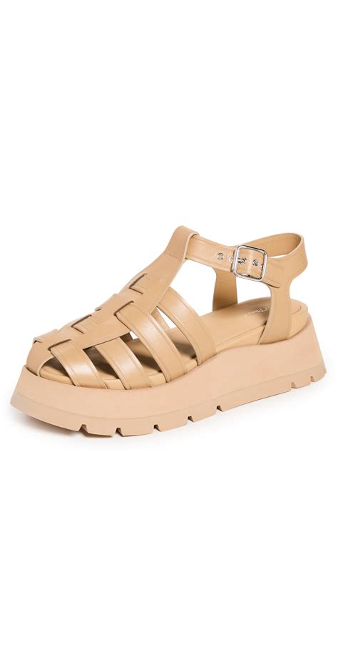 Phillip Lim Women S Kate Fisherman Leather Lug Sole Sandals In