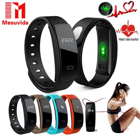 Mesuvida Qs Smart Bracelet Heart Rate Blood Pressure Fitness Tracker