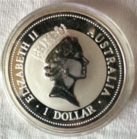 1 Dollar Elizabeth II 3rd Portrait Kookaburra Silver Bullion