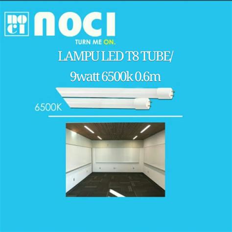 Jual Lampu Led T8 Tube Ac 9watt 6500k Putih 0 6meter Lampu Led TL 9watt