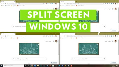 How To Split Screen Windows 10 Youtube