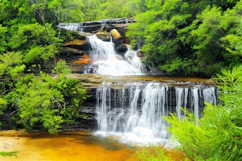 Image Of Queens Cascade Waterfall And Pool Austockphoto