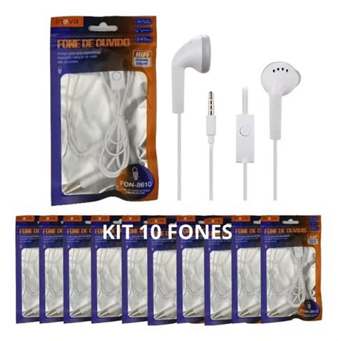 Kit Fone Ouvido Stereo C Microfone Atacado Revenda Inova Mercadolivre