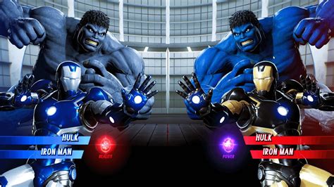 Black Hulk Blue Iron Man Vs Blue Hulk Black Iron Man Hardest