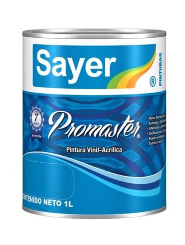 Pintura Vinilica Sayer Promaster Rojo Oxido 1 Litro PINTURAS Y MAS