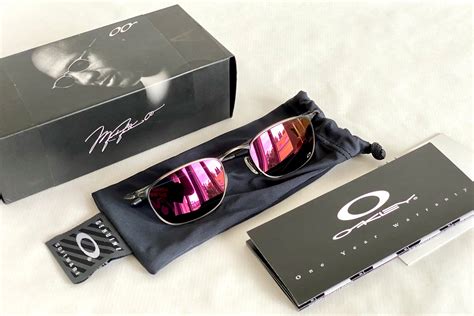 1999 Oakley Oo Square Black Powder Red Iridium Vintage Sunglasses Full Set Including X Metal