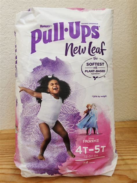 Huggies Pull Ups New Leaf Girls 4t 5t 38 50lbs 14 Count New Frozen Ii Soft Ebay