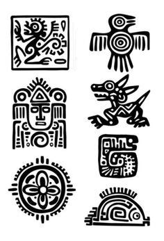 67 ideas de Azteca símbolos mayas símbolos aztecas dibujos