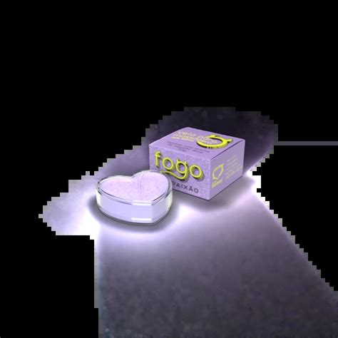 Vela Beijável Fogo da Paixão Glitter Aroma Algodão Doce 20g Sexy Fantasy DSS Sex Shop