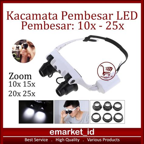 Jual Kacamata Pembesar Led Untuk Service Elektronik Barang Antik Jam