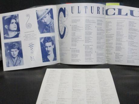 Backwood Records Culture Club Colour By Numbers Japan Orig Promo Lp