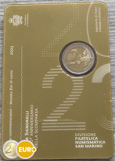 2 Euros San Marino 2023 Luca Signorelli BU FDC