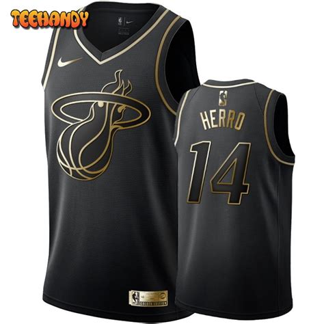 Miami Heat Tyler Herro Black Golden Jersey